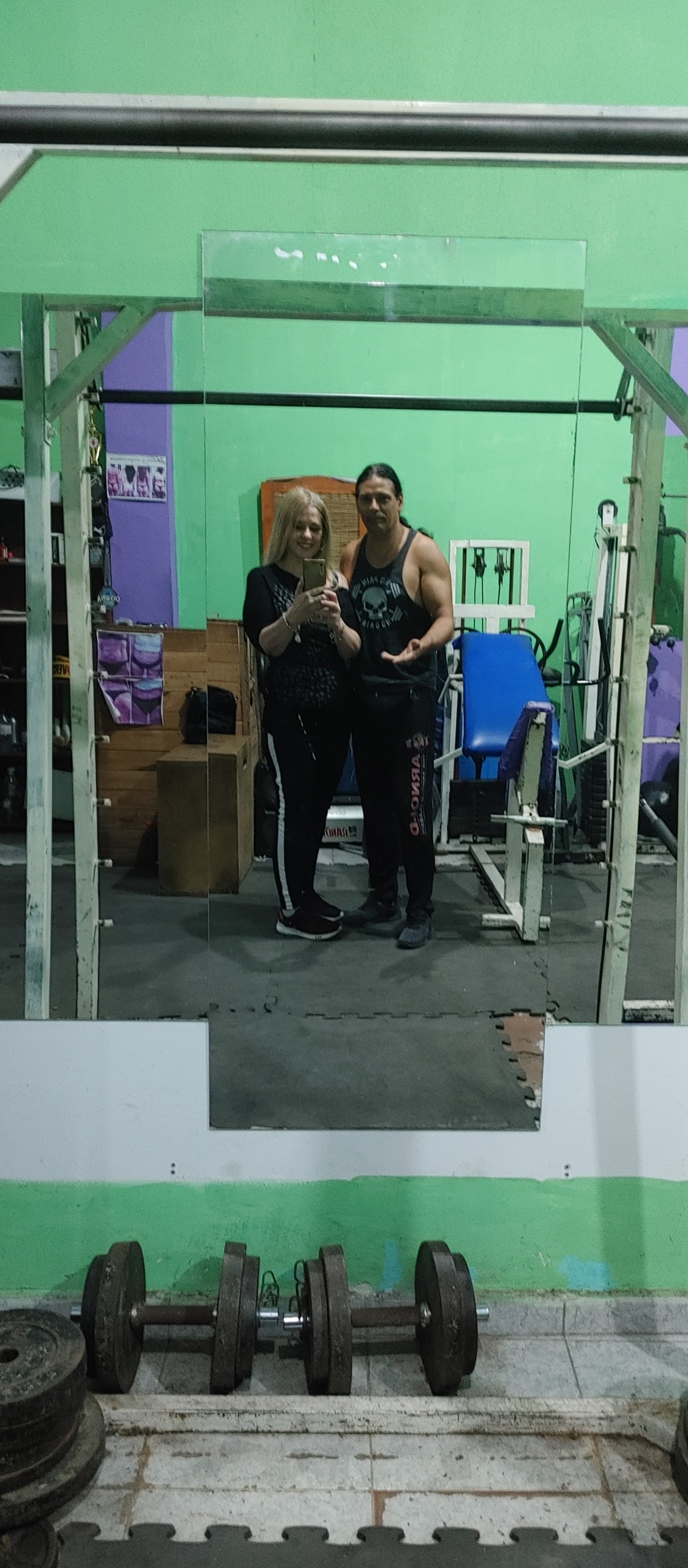 Rincón de entrenamiento en New Body Gym